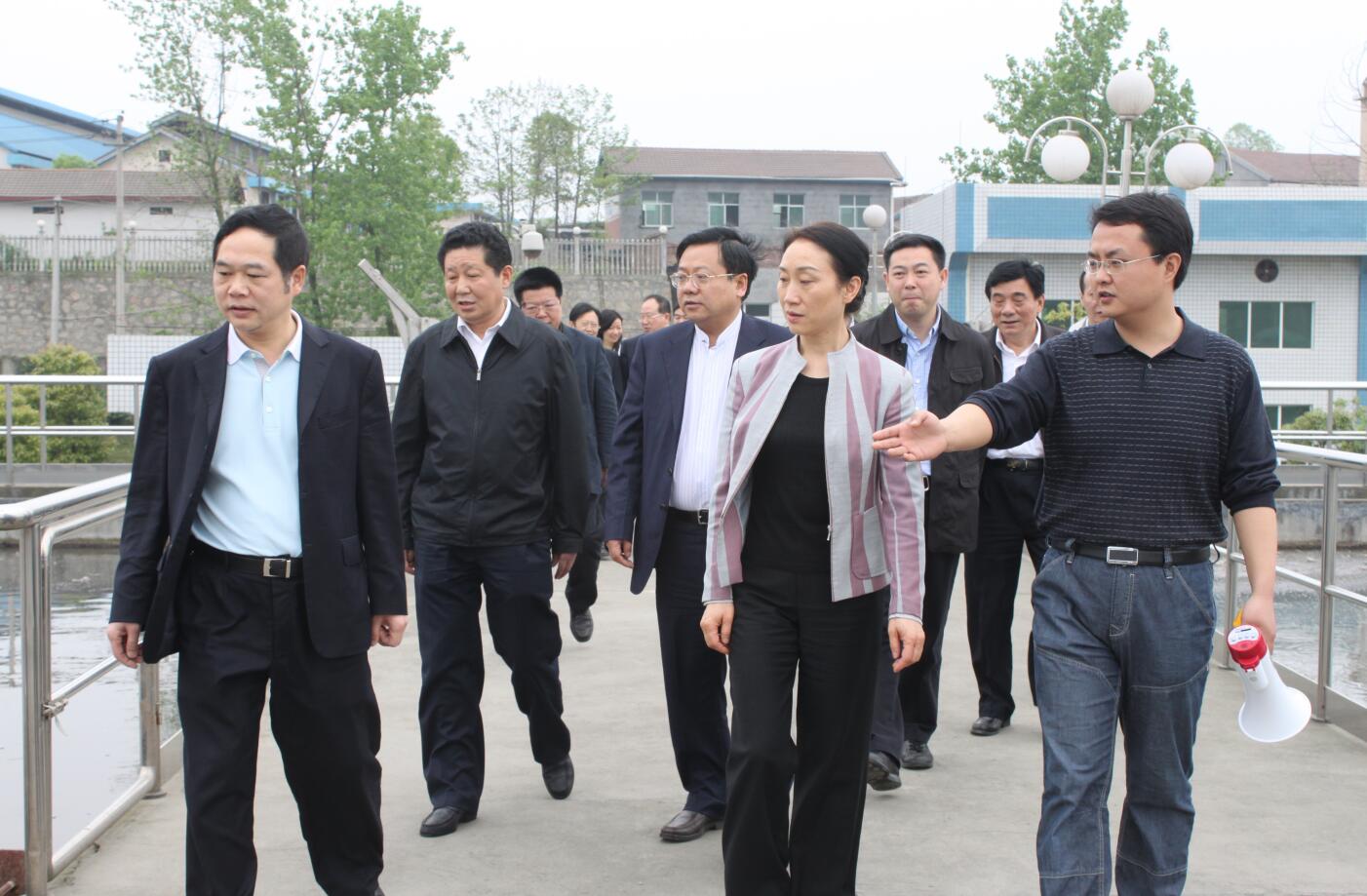2011年4月，省政協(xié)主席，時(shí)任省委常委、統(tǒng)戰(zhàn)部部長李薇薇來公司視察.JPG